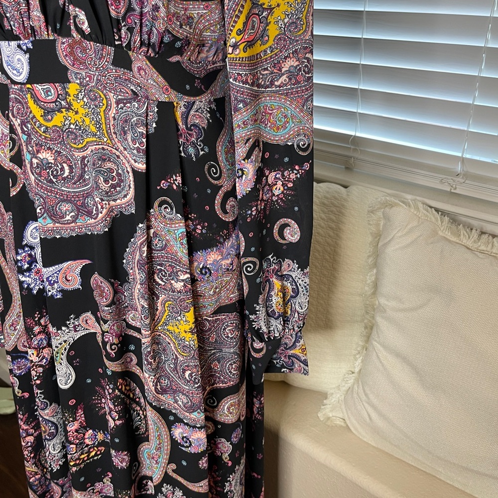 Express Elegant Paisley Maxi Dress Boho Festival - Picture 4 of 7